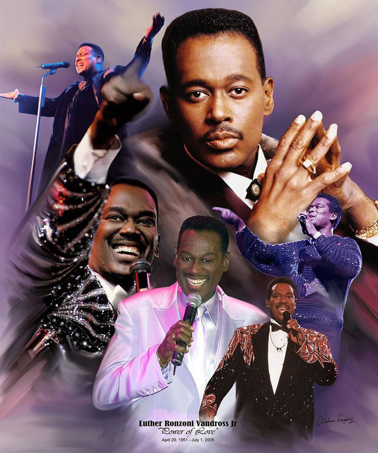 Legendary Singer Luther Vandross Poster Wallpaper