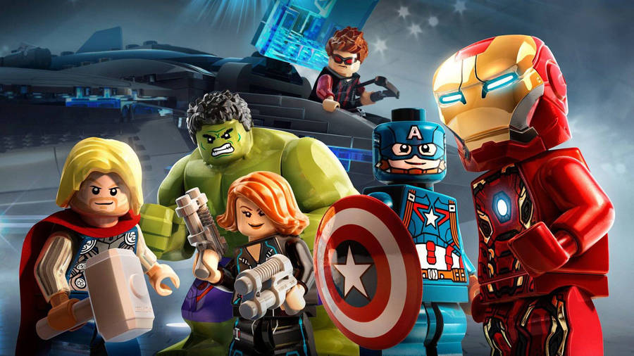 Lego Superheroes Avenger 3d Wallpaper