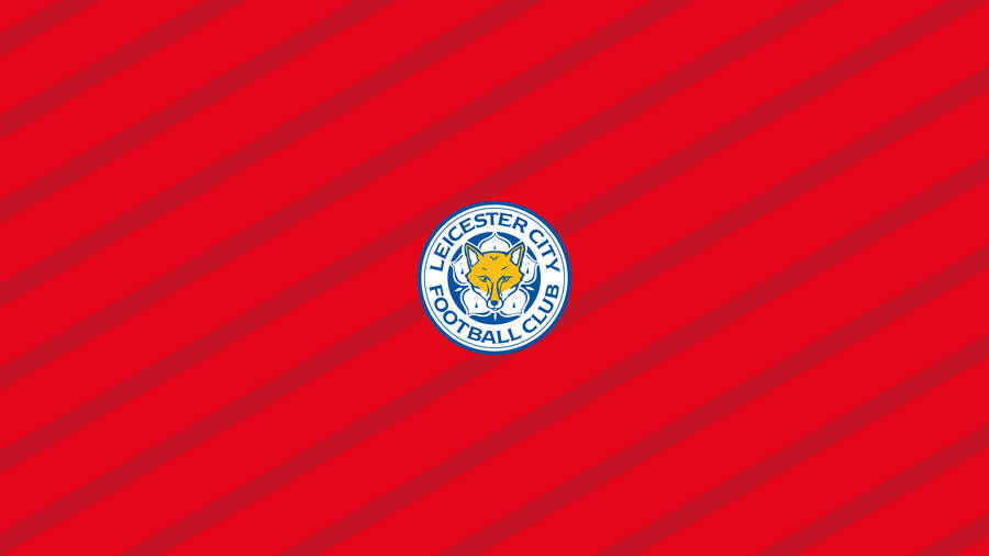 Leicester City Red Striped Wallpaper