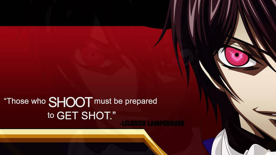 Lelouch Lamperouge Get Shot Wallpaper