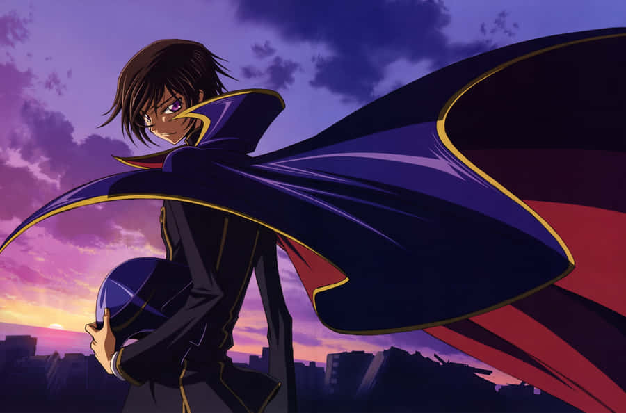 Lelouch Lamperouge Sunset Backdrop Wallpaper