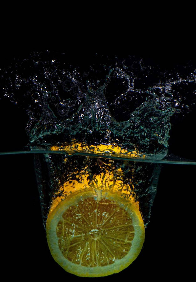 Lemon Splash Ipad 2021 Wallpaper