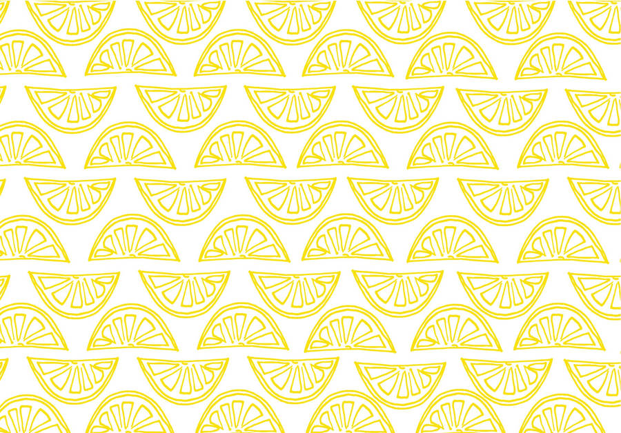 Lemon Yellow Art Wallpaper