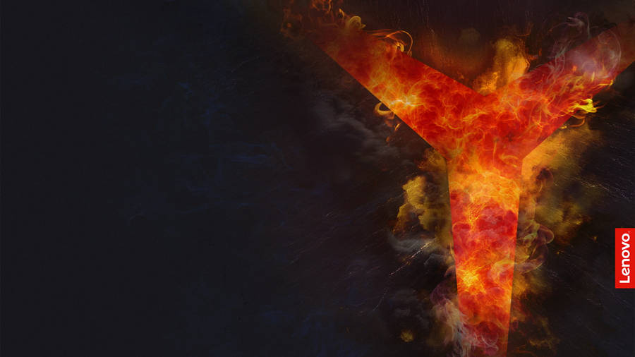 Lenovo Official With Blazing Legion Logo Wallpaper