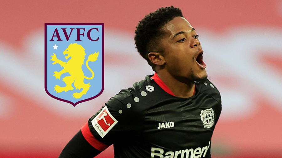 Leon Bailey Screaming Avfc Crest Wallpaper