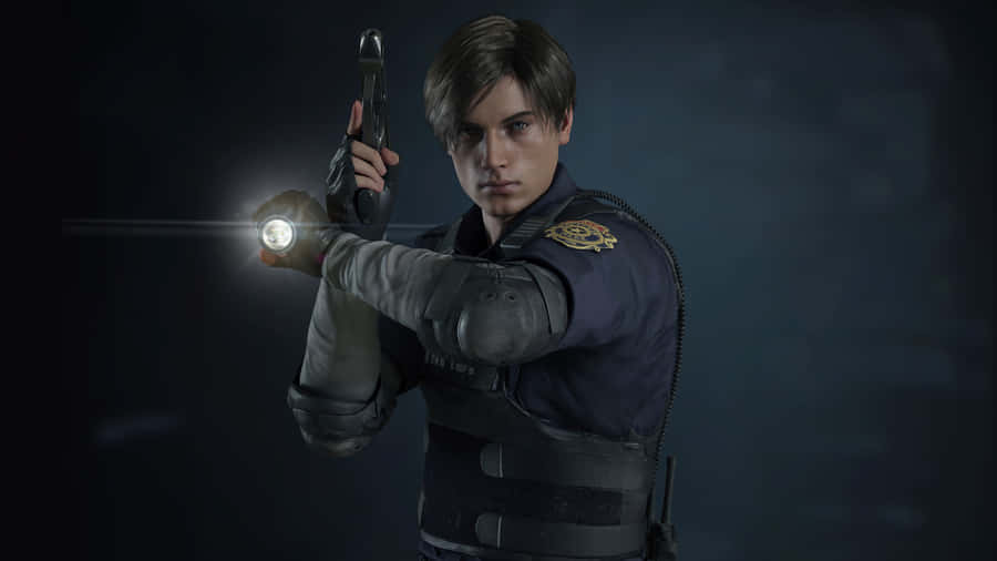 Leon S. Kennedy, Resident Evil's Fearless Survival Expert Wallpaper