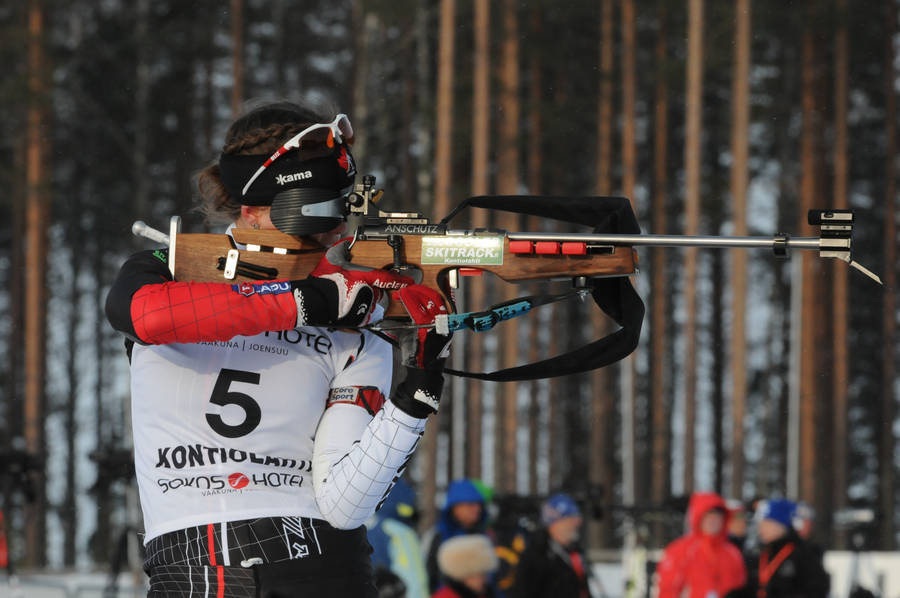 Leonie Litzenbauer Biathlon Shooting Prone Wallpaper