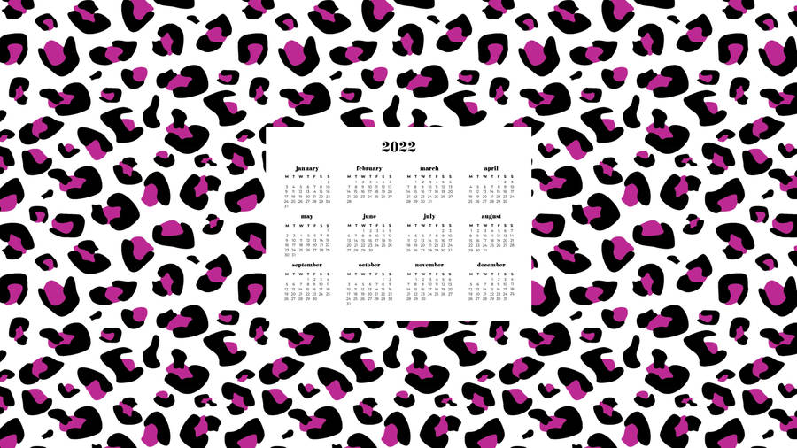 Leopard 2022 Calendar Wallpaper