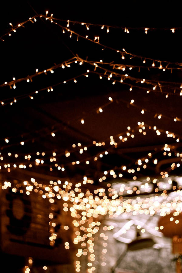 Let The Christmas Lights Lighten Up Your Nights! Wallpaper