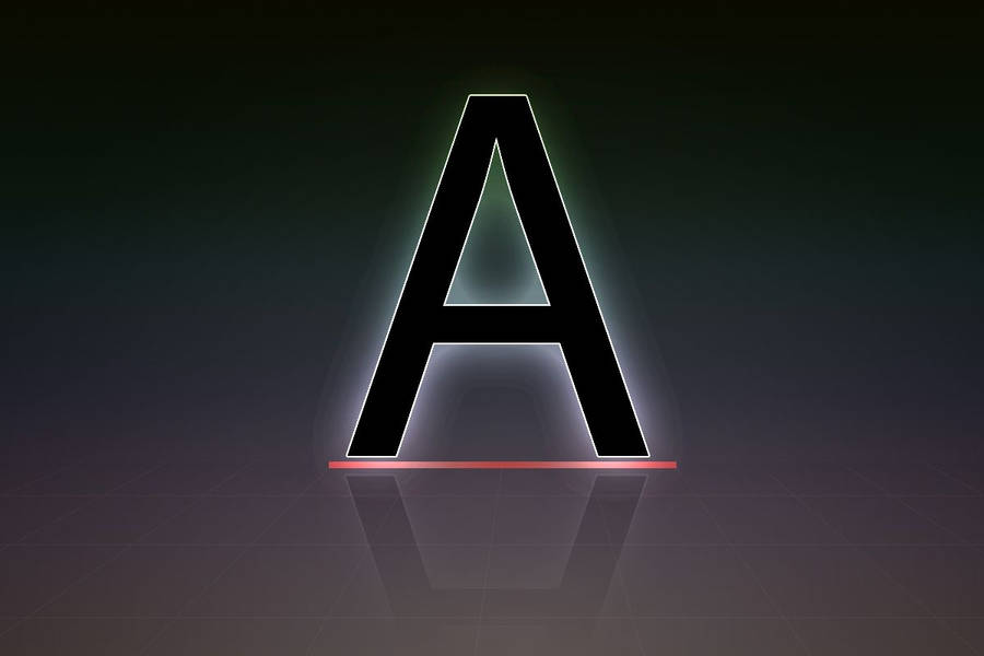 Letter A Shadow Wallpaper