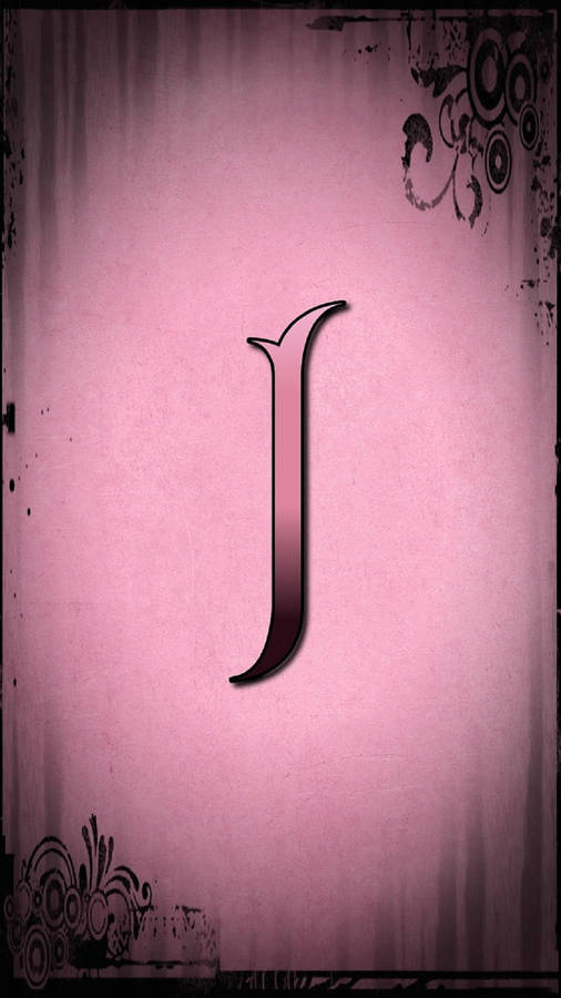 Letter I In Pink Wallpaper