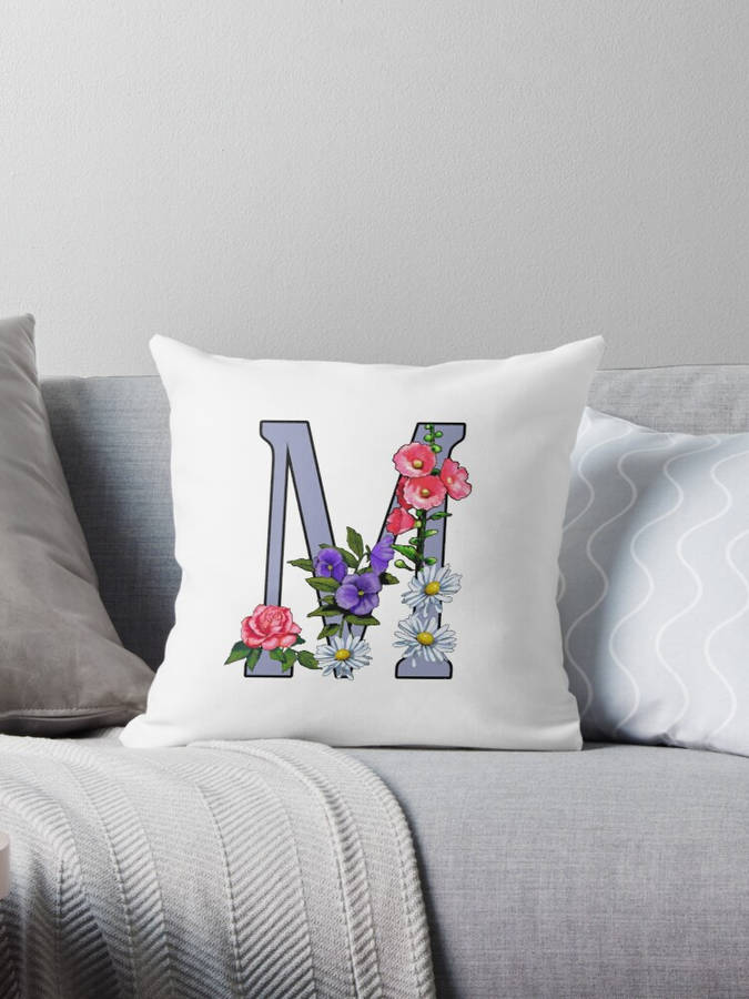 Letter M Pillow Wallpaper