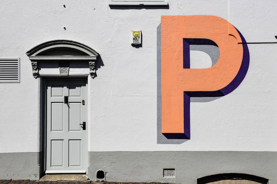 Letter P Building Wallpaper