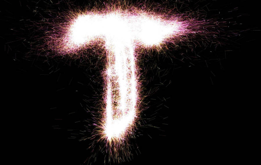 Letter T Firework Wallpaper