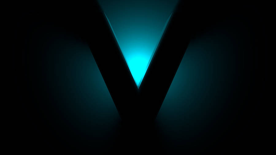 Letter V Silhouette Wallpaper