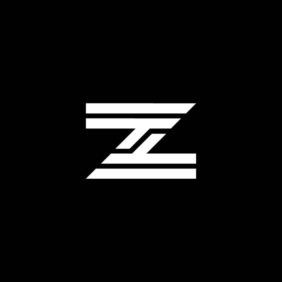 Letter Z Minimalist White Lettering Wallpaper