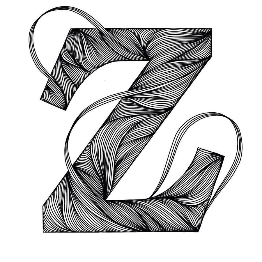 Letter Z With Pattern Wallpaper