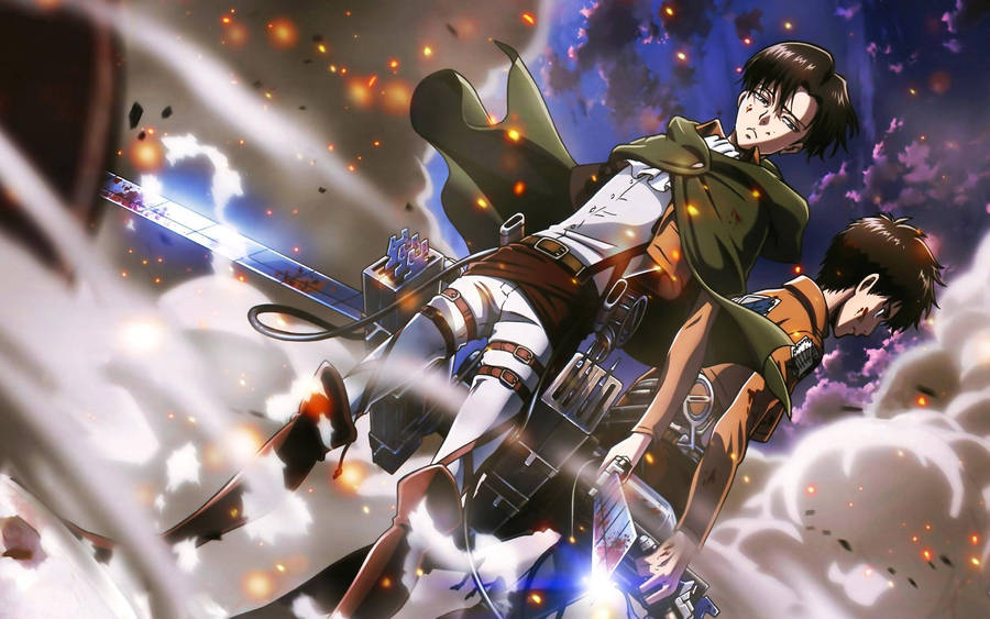 Levi And Eren Attack On Titan Wallpaper