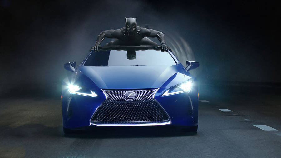 Lexus Logo And Black Panther Wallpaper