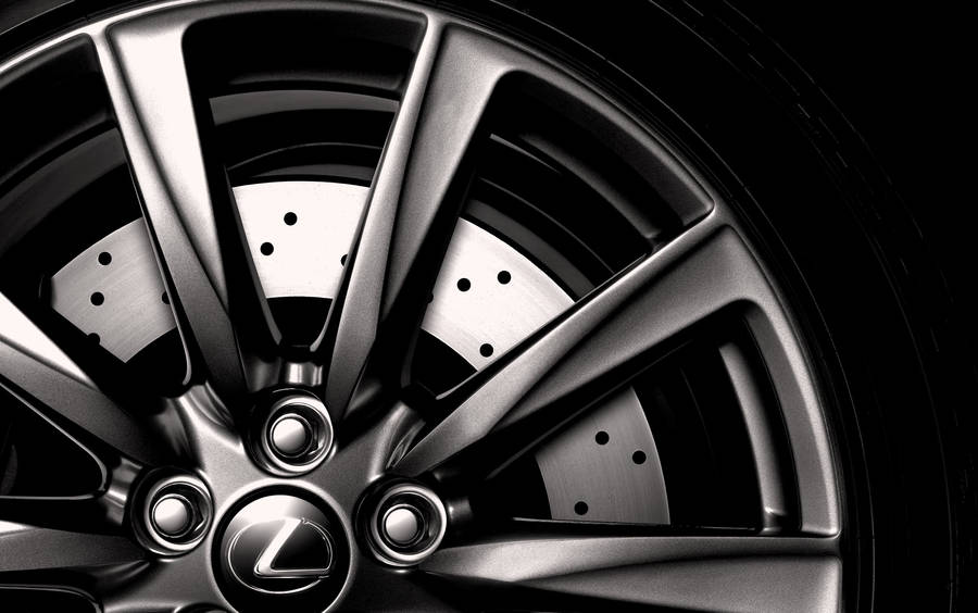 Lexus Logo On Rim Wallpaper