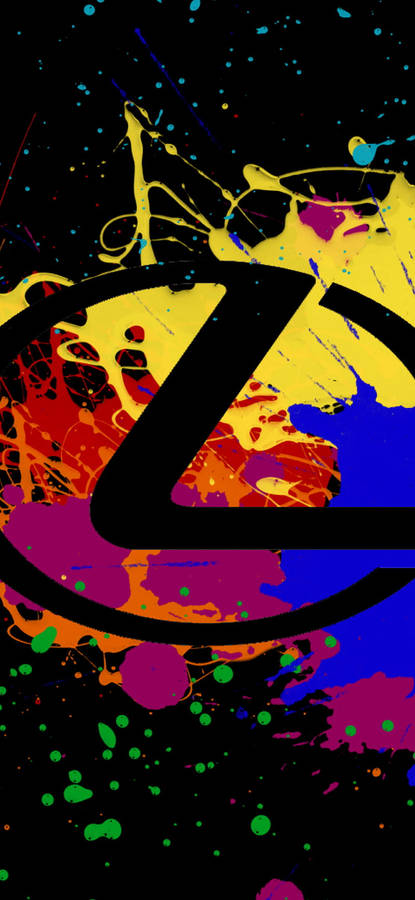 Lexus Logo Paint Splatter Wallpaper