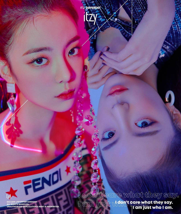 Lia Itzy Upside Down Cover Wallpaper