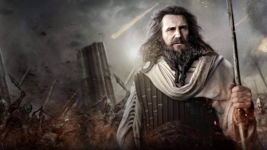 Liam Neeson Zeus Wrath Of The Titans Movie Wallpaper