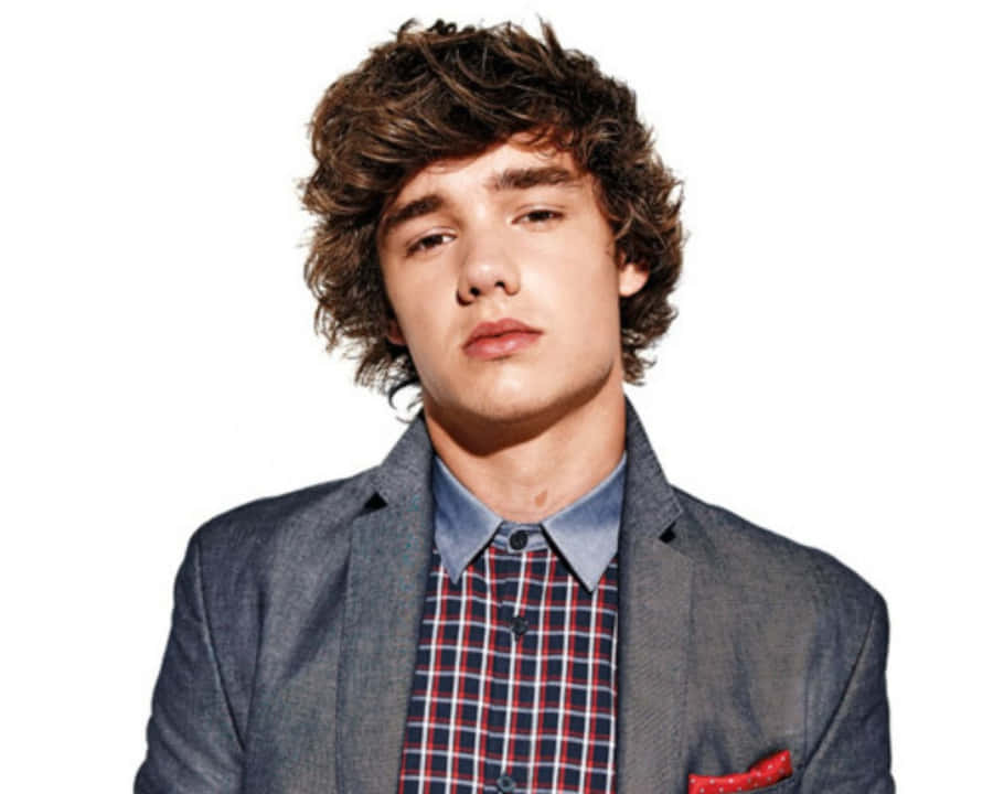 Liam Payne White Background Wallpaper