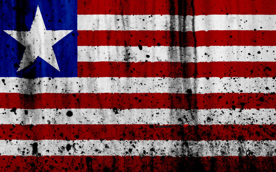 Liberia Flag Digital Art Wallpaper