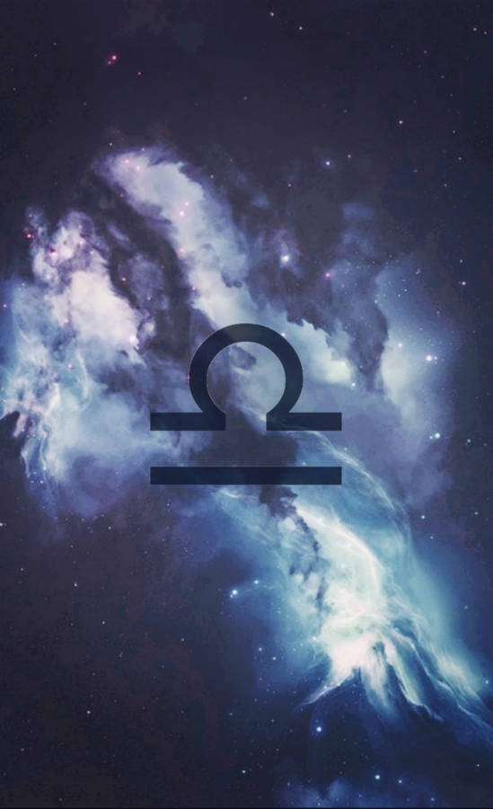 Libra Zodiac Cloudy Galaxy Wallpaper