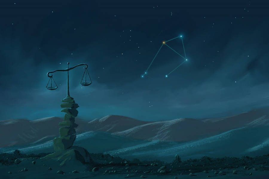 Libra Zodiac Constellation Wallpaper