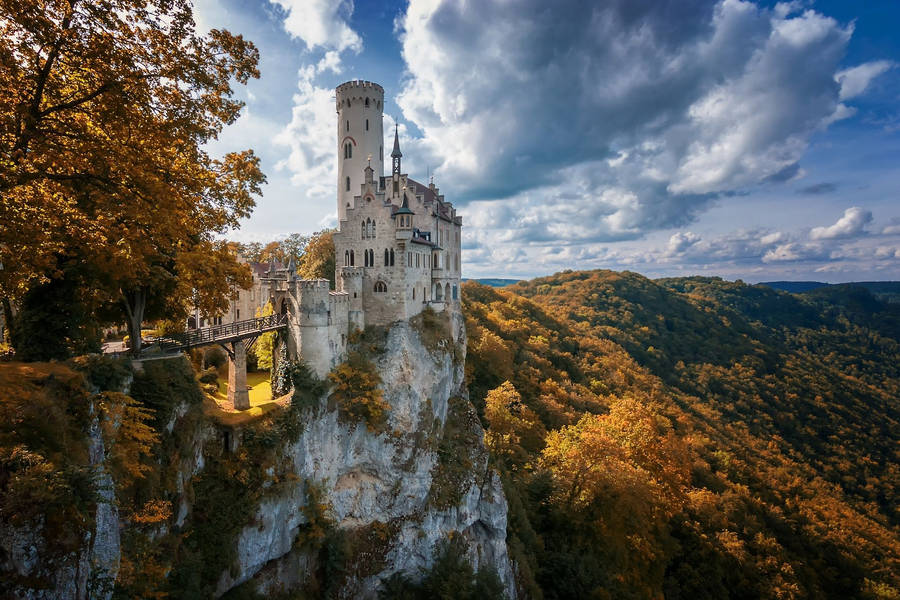 Lichtenstein Castle Golden Hour Wallpaper