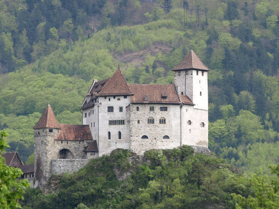 Liechtenstein Burg Gutenberg Details Wallpaper