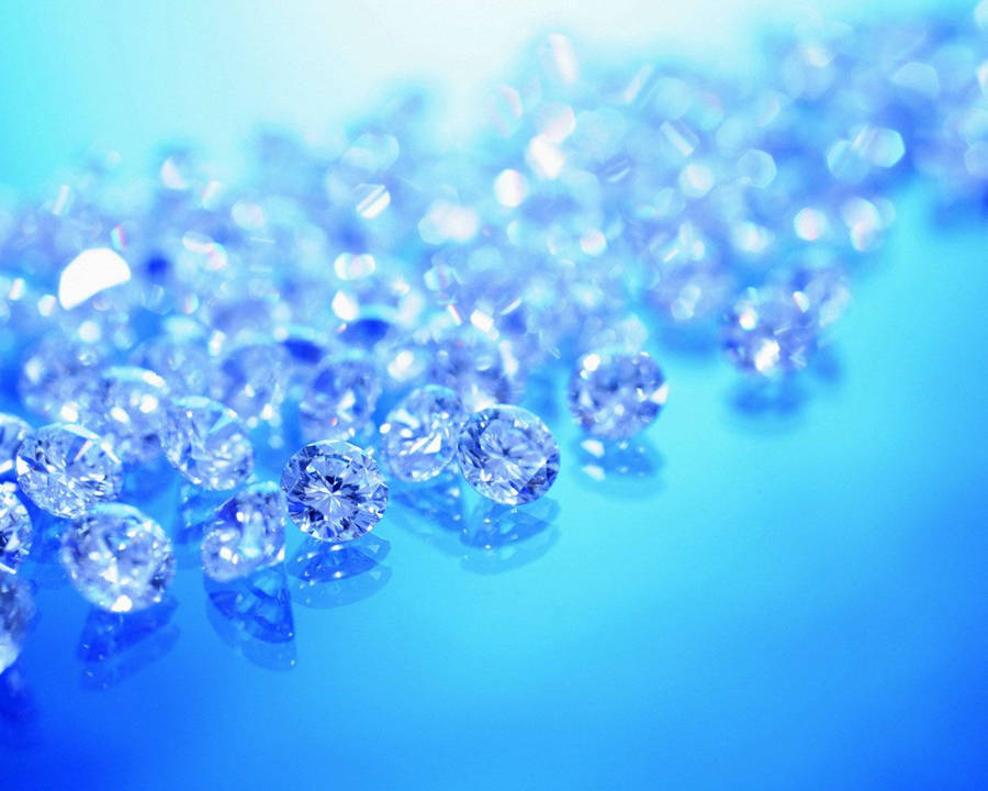 Light Blue Diamond Crystals Wallpaper