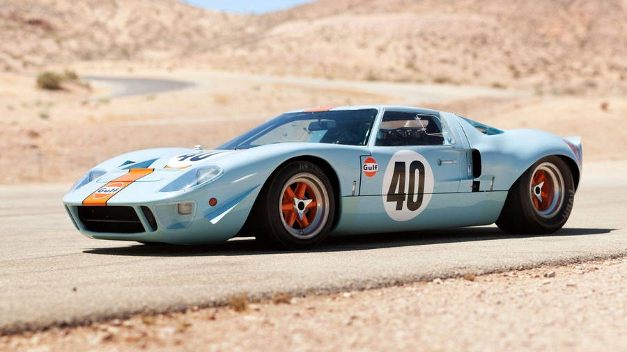 Light Blue Ford Gt40 Wallpaper