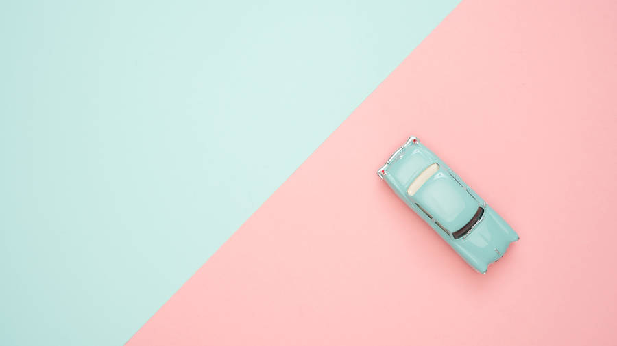 Light Blue Miniature Car Wallpaper