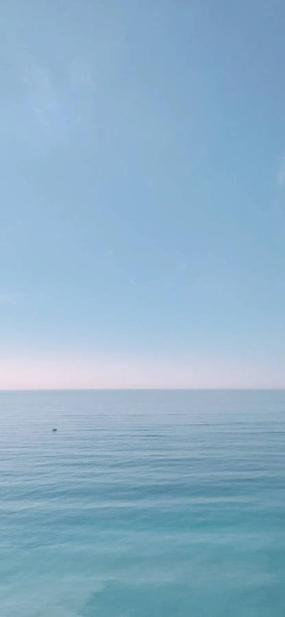 Light Blue Phone Calm Ocean Wallpaper