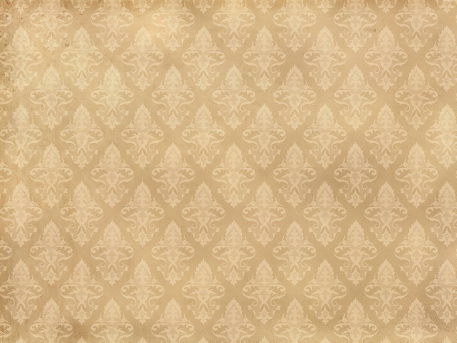 Light Brown Damask Pattern Wallpaper