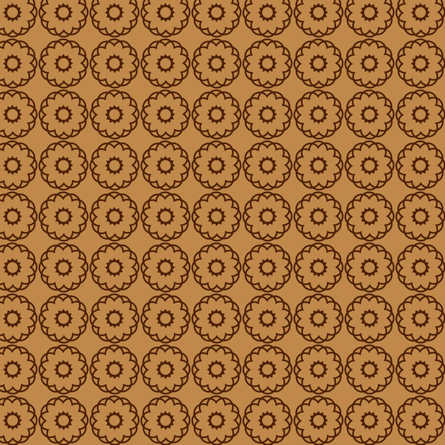 Light Brown Floral Pattern Wallpaper