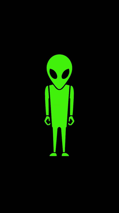 Light Green Alien Fan Art Wallpaper