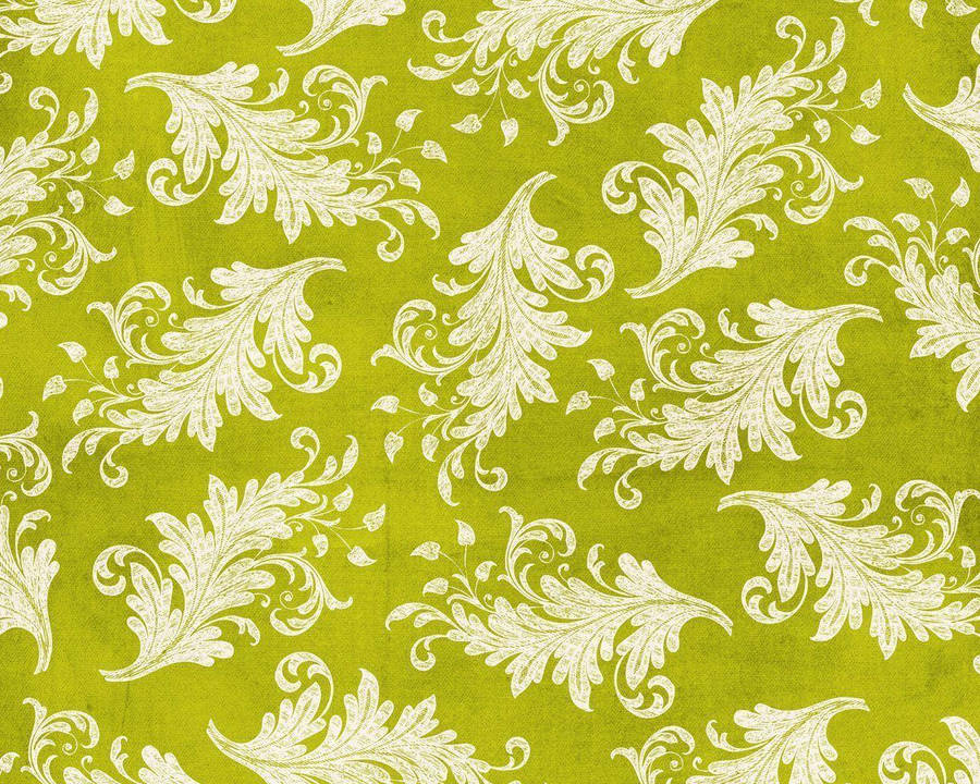 Light Green Filigree Wallpaper