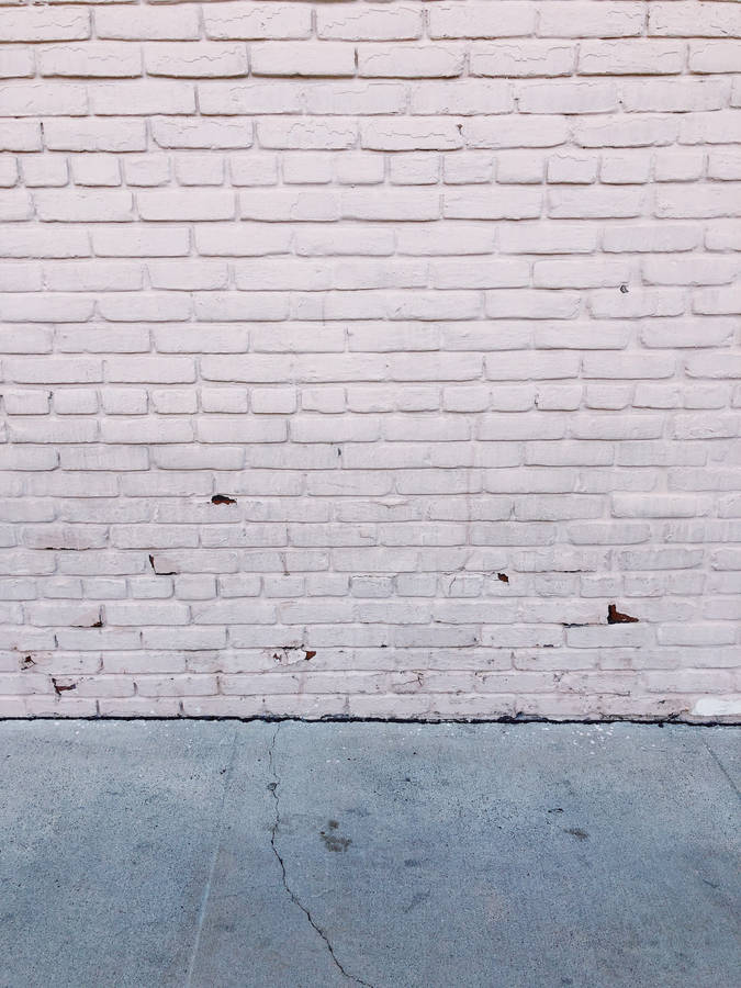 Light Pink Brick Wall Wallpaper