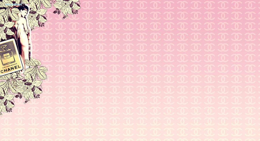 Light Pink Chanel Logo Art Wallpaper