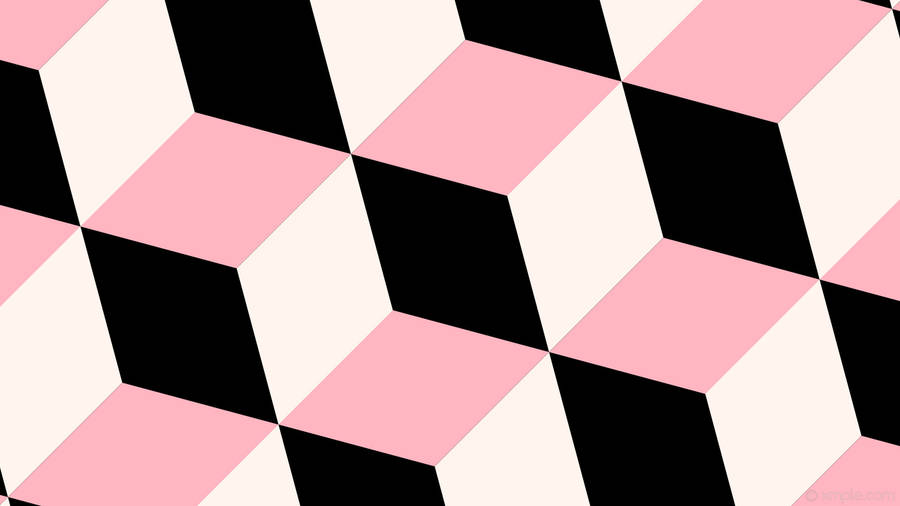 Light Pink Cubes Wallpaper