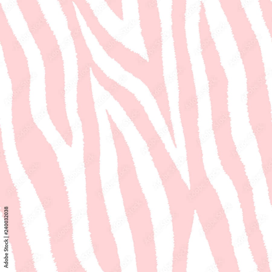 Light Pink Zebra Print Background Wallpaper