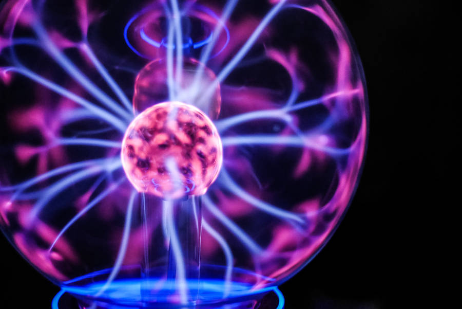 Light Purple Aesthetic Plasma Ball Wallpaper