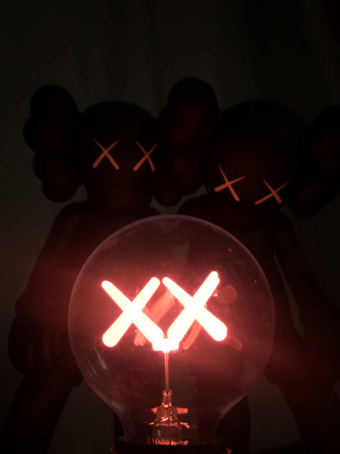 Lightbulb Kaws 4k Wallpaper