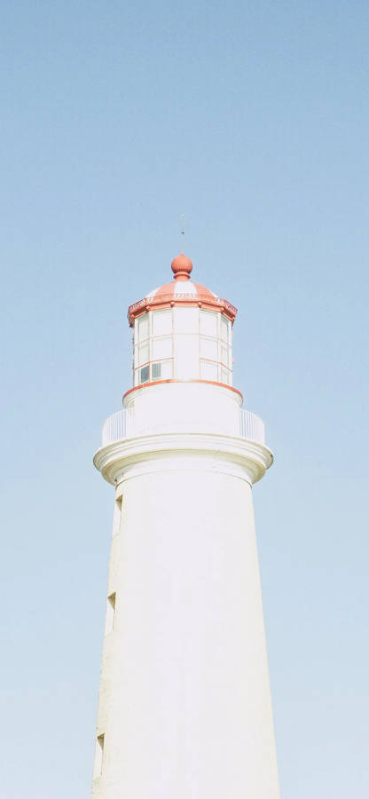 Lighthouse Light Blue Aesthetic Iphone Wallpaper