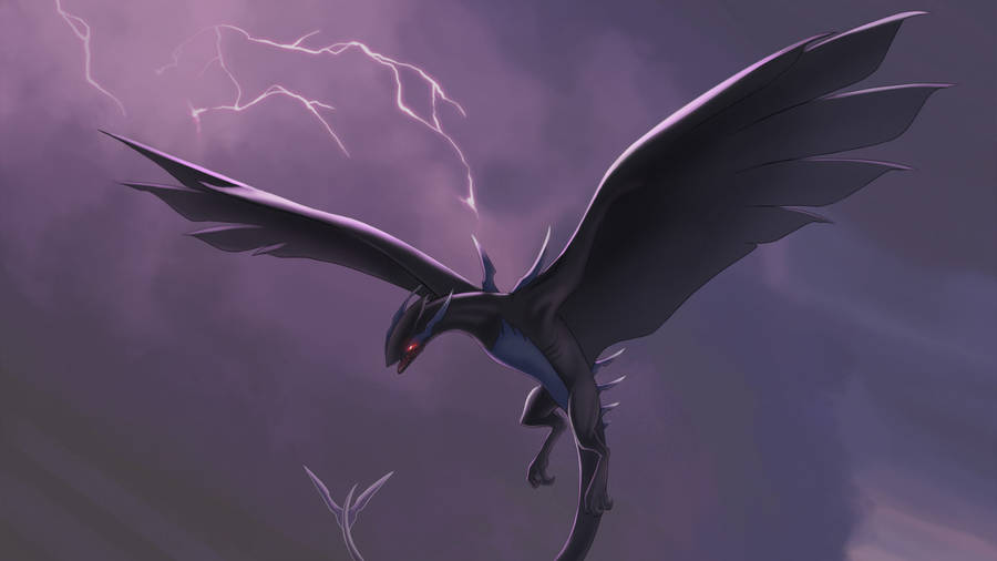 Lighting Strikes The Legendary Lugia Wallpaper