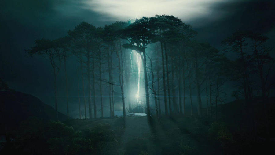 Lightning In The Woods Harry Potter Ipad Wallpaper